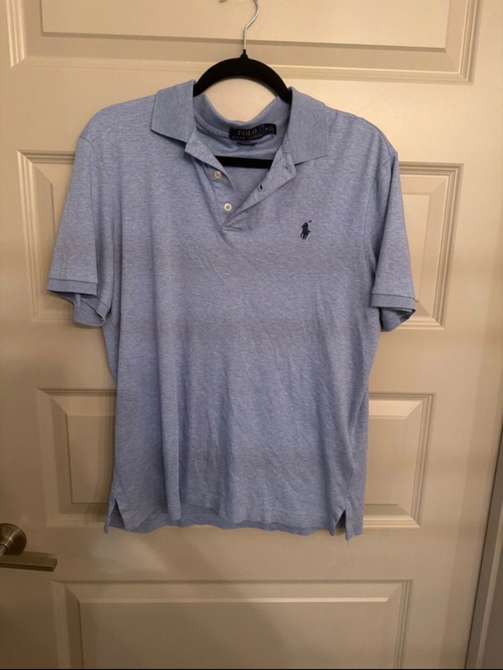 Ralph Lauren Light Blue Polo Shirt with Navy Pony
